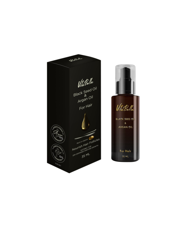 روغن مو سیاه دانه و آرگان -برند ویتابلا
